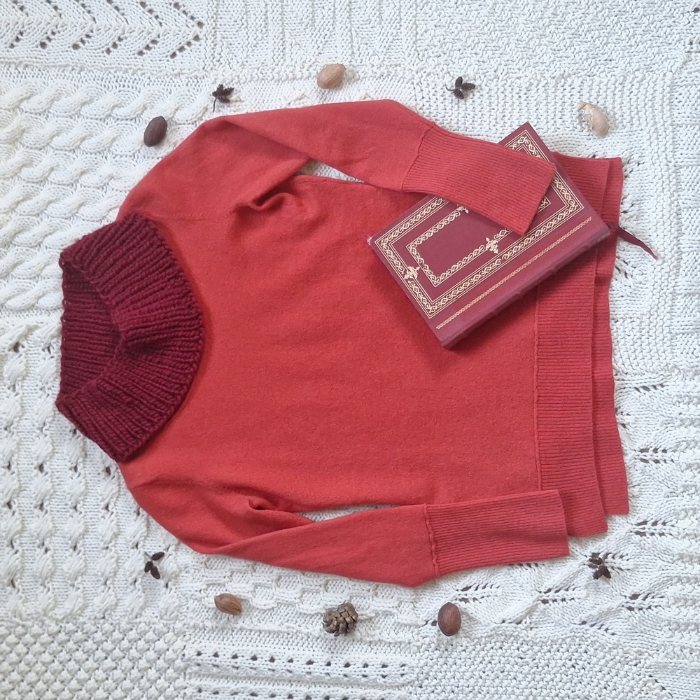 Orange Merino Pullover 🧡